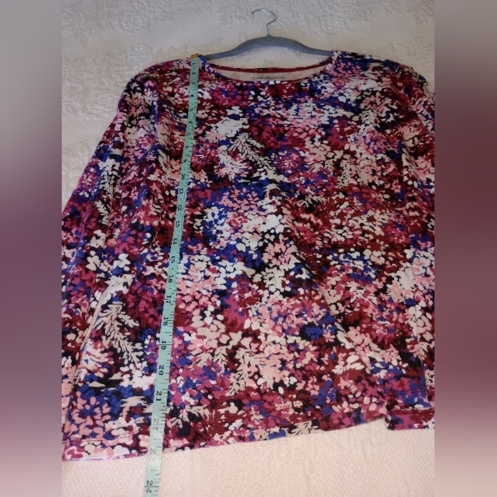 Croft & Barrow floral blouse/Top size XL - Picture 6 of 8